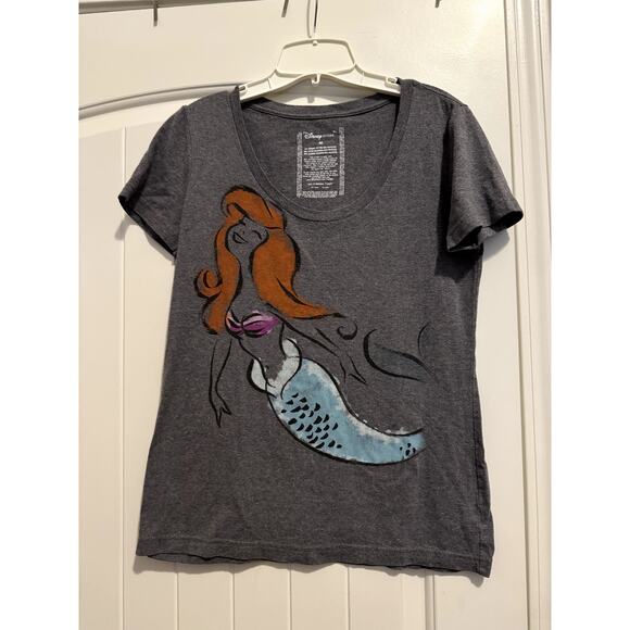 Disney Tops - Disney Store The Little Mermaid Shirt Grey Size Medium